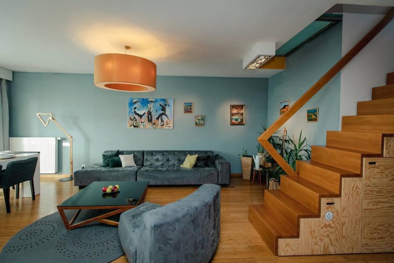 Dwupoziomowy, Rodzinny Apartament. Ochrona, Garaz. Варшава Экстерьер фото